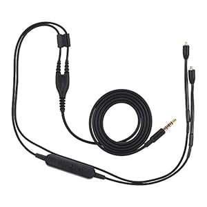 MMCX vervangende hoofdtelefoonkabel, TPE hoofdtelefoonverlengkabel met 3,5 mm plug voor Shure se215 se425 se535 se846…