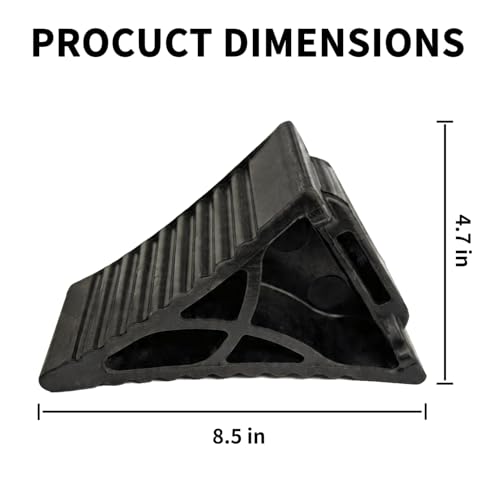 Image of Rubber Wheel Chocks for RV Trailer