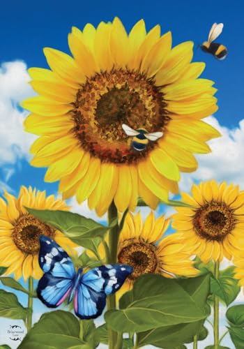 Briarwood Lane Sunflowers and Bees Summer Garden Flag