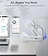 CloudValley Magnetische Handy Ständer, Handyhalterung für Laptop, Verstellbare Handy-Monitor-Seitenhalterung iPhone 15 Pro Max/ 14 Plus/ 13 Mini/ 12, Silber