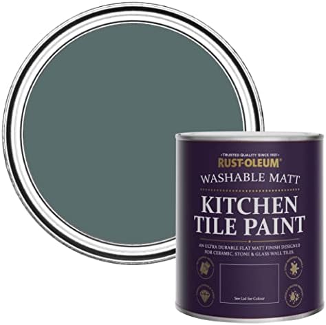 Rust-Oleum Brown water resistant Kitchen Tile Paint in Matt Finish - Rivers Edge 750ml