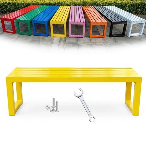 Banc d'extérieur en métal 2 places pour parc et jardin public
