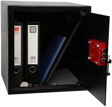 Ultimate Safe® 8.5L Small Home Safe - 20cm (H) X 31cm (W) x 20cm (D) - Key Locking Safe with Triple Blade Lock® (Key Lock, 37L)