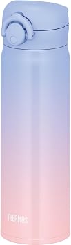 Thermos JNR-503LTD PL-P Water Bottle, Vacuum Insulated Travel Mug, 16.9 fl oz 500 ml, Purple-Pink, Easy to Clean with Removable Drink Spout, Lightweight, One-Touch Open, Stainless Steel, Keeps