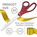 Oversized Ribbon Cutting Ceremony Kit - 30 Inch Big Red Scissors for Grand Opening Ceremonies and Gold Satin Ribbon For Special Events Business Opening and Inaugurations