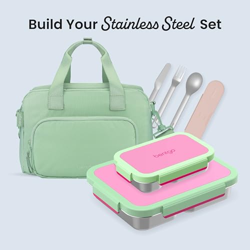 Image of Bentgo Stainless Steel Snack Box, Leak-Proof, 2 Compartments, 2-Cup Capacity