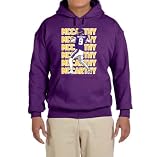 Purple Minnesota JJ McCarthy Text Pic Hooded Sweatshirt ADULT XL