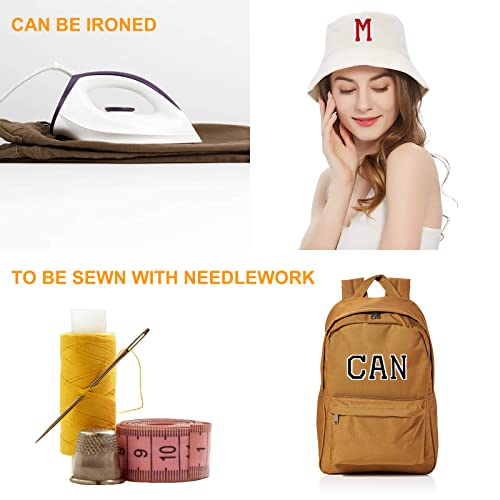 Jongdari Iron On Letters, 52 Pcs Alphabet Patches With Ironed Adhesive, Decorate Repair Patches For Shirts Jackets Hats Jeans Shoes Bags(White) #TOP2