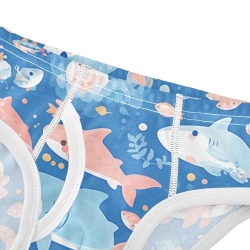 KLL Sea Animals and Ocean Creatures Toddler Boys' Cotton Briefs Breathable Undies4