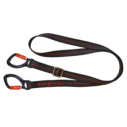 Image of JSP Pioneer Adjustable 2m Restraint Lanyard+Flat Webbing+2 Kara (FAR0208)