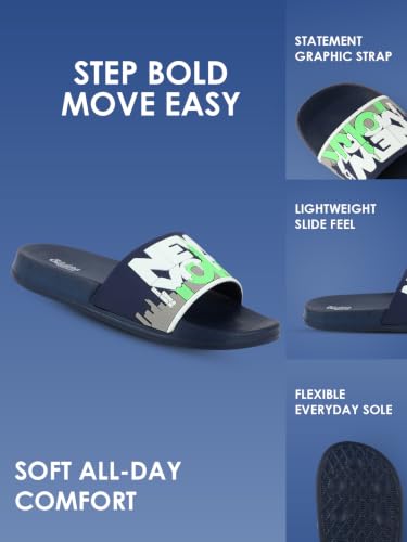 Image of URJO Kids's Sliders /Slippers Lightweight Super Flexible Arch Support Durable Anti Skid & Stylish Dailywear Sliders /Slippers for Boy's & Girl's