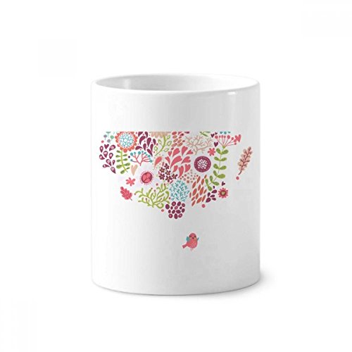 Tasse céramique oiseaux et fleurs 350ml, une idée cadeau idéale pour décorer bureau et maison