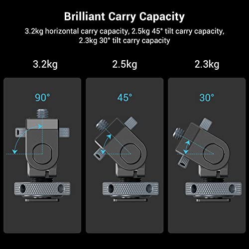 Smallrig Camera Monitor Mount Lite With Cold Shoe, Swivel 360° And Tilt 180° Holder For Field Monitor, Led, Flash And Video Shooting Photography Accessories, Max Load Capacity Of 90° Tilt 3.2Kg - 3809 #TOP4