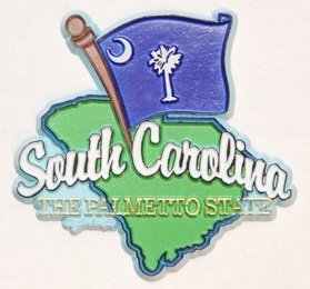 Souvenir da viaggio, magnete o ornamento della Carolina del Sud