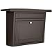 ARCHITECTURAL MAILBOXES 2427RZ-10 Frank Lloyd Wright Collection Wallmount Mailbox, Medium, Rubbed Bronze