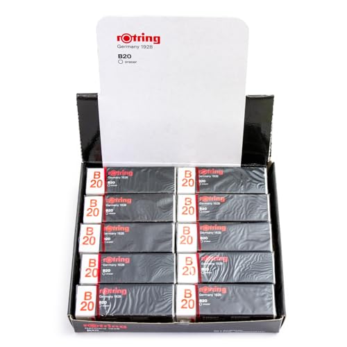 Goma Rotring Tikky B20 blanca caja de 20 unidades para borrar lápiz