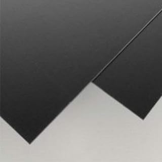 Evergreen 9117 Polystyrene Sheets 200 x 530 x 2 mm Set of 2 Black