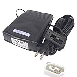 Axis Singer Sewing Machine Foot Control Pedal with Cord 411646w, Replacement for Blindstitch Serger Overlock Husqvarna Viking Huskylock 901 Euro Pro 373 White 234de Riccar 410 Singer 14u Overlockers