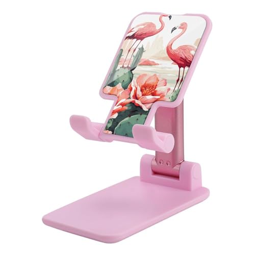 Support de téléphone de bureau flamant rose parfait pour vos appels vidéo et recettes