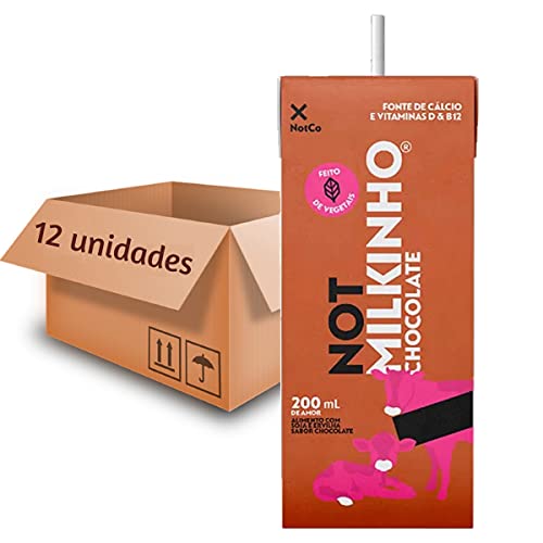 12x Leite Vegetal NOT MILKINHO Chocolate 200ml