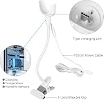 Baby Monitor Clip Charger Mount for Nanit Pro Baby Monitor with Type C Charging Port Mount and 3M Power Cord, Travel Monitor Accessories without Tools or Wall Damage (Camera Not Included)