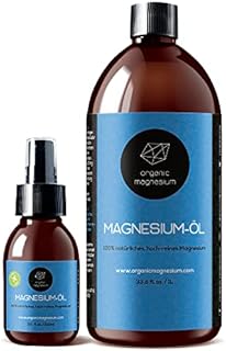 Organic Magnesium Zechstein Oil Spray - 1000ml + 100ml | 100% Natural Ultra Pure Magnesium Oil from Organic Magnesium | Perfect for Sports & Muscle Relaxation | Liquid Oil Concentrate