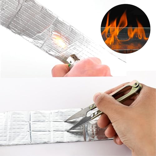 SopimusZ 10CM*5M Wasserdichtes Klebeband Dichtungsband Selbstklebend, Dichtband dusche,Butylkautschuk ​Aluminiumfolie dichtband,für Dachleckage, Oberflächenriss, Fensterbankspalt, Rohrbruch