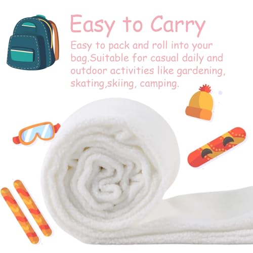 Zsedrut Toddler Winter Scarf Girls Fleece Neck Warmer Solid Color Warm Scarves4