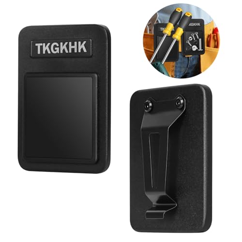 2pcs Magnetic Tool Holder, Strong Magnetic Clip-On Belt, Magnet Belt Clip Holster for Screws Nails,Hammer,Pliers,Spanner,Sockets, Magnet Tool and Hardware Holder by TKGKHK - Used condition - US$16.11