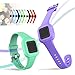FitTurn Band Compatible with Garmin vivofit jr. 3 Bands Kids Replacement Accessory Soft Silicone Band 130-175mm Size for vivofit jr 3 Fitness Tracker Ages 4+ for Kids Wristbands (TenColors)