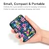 Credit Card Holder, Metal Card Wallet RFID Blocking Mini Slim Aluminum Business Hard Card Case for Women Men (Abstract Flowers)
