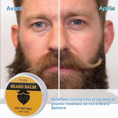 LOPHE Cire Moustache Wax Fixation Forte, Parfum de Sauge pour Barbe, Baume de Cire Hydratant pour Rasage et Soins de Moustache, 30g – vue 6