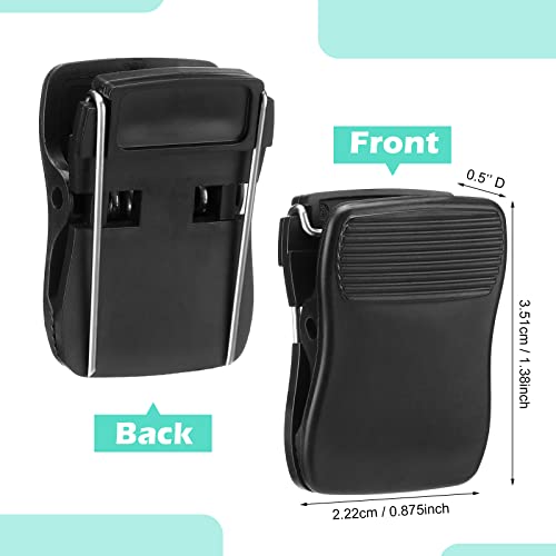 Chiisong Cubicle Clips Fabric Panel Cubicle Accessories Fabric Partition Panel Messages Hooks Office Photos Wall Clips for Notes Memos(Black,25 Pcs)
