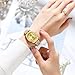 NIBOSI Watches for Women Analog Quartz Waterproof Ladies Wrist Watches with Date Dainty Gold Fashion Luxury Stainless Steel Watch for Small Wrists Female Elegant Dress Women's Watch