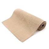 Decoración : Esta tela de yute de hesse tiene un aspecto refinado, crea un hermoso entorno de mesa. Perfecto para hacer artesanías rústicas, coronas, arreglos florales, decoración del hogar y envoltura de regalo.