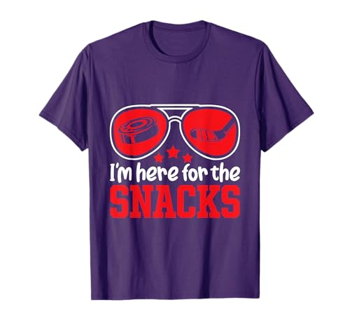 I'm Just here for the Snacks - Ice Hockey T-Shirt