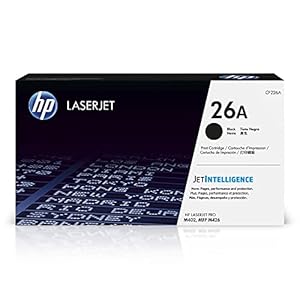 HP 26A Black Toner Cartridge for HP Printers | Works with LaserJet Pro M402 Series; LaserJet Pro MFP M426 Series | CF226A