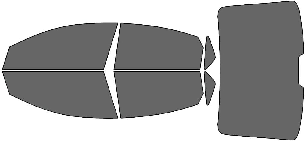 Rvinyl Window Tint Kit Compatible with Hyundai Sonata 2015-2019 - Black 35% - Single Ply No Bubble Film - Do it Yourself Vehicle Complete Precut Kit