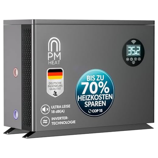poolomio® Wärmepumpe Pool 40 bis 70 m³ | Effiziente Full Inverter Wärmepumpe Invermo 11 kW mit Smarter App-Steuerung | Ultra leise Poolheizung mit Smarter App-Steuerung (11.000 Watt, COP 15)