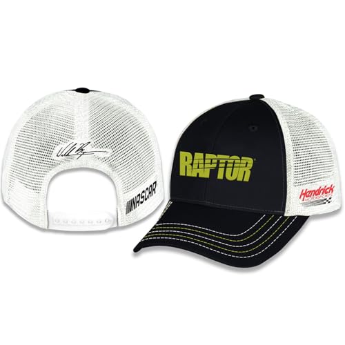 William Byron #24 NASCAR 2025 Raptor Sponsor Mesh Snapback Black Hat