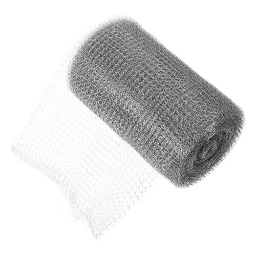 SOLUSTRE 1 Roll Stainless Steel Mesh Tinsel Wire Mesh Screen Mesh Mouse Mesh Air Brick Covers Stainless Mesh Universal Steel Mesh Wire Screen Mesh Filler for Hole Filler Mesh Wire Silver