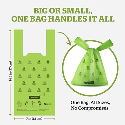 Pogi's Compostable Poop Bags with Easy-Tie Handles – Leak-Proof, Extra-Large, Made with Plants (Single Roll, 250-Count) by Pogi's Pet Supplies - Image 3