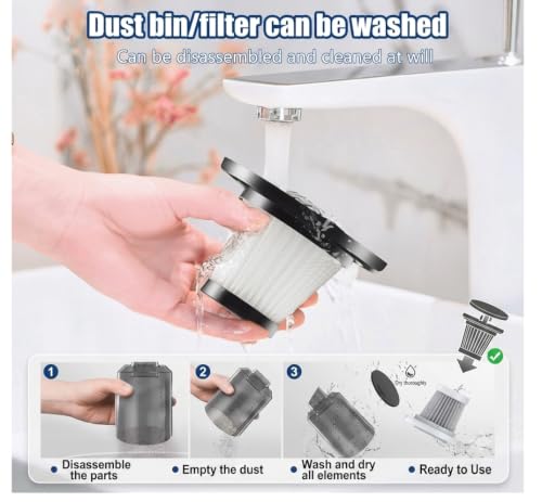 Image of 3-in-1 Mini Cordless Vacuum Cleane | FAP HOMES 3-in-1 Portable Cordless Handheld Vacuum Cleaner