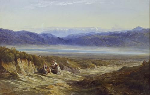 Toile peinture murale Thermopyles Edward Lear 60x90cm anti-reflet pour salon