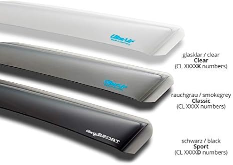 ClimAir Windabweiser Schwarz kompatibel mit Jeep Grand Cherokee 2011-