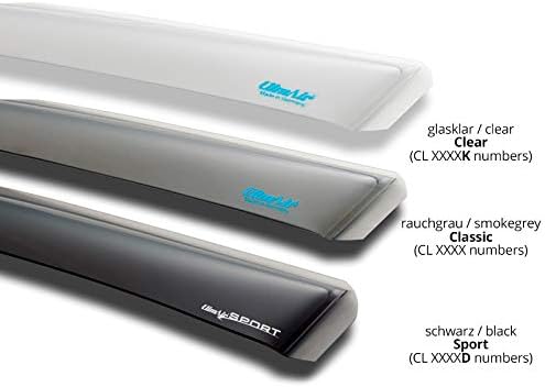 ClimAir Windabweiser Schwarz kompatibel mit Jeep Grand Cherokee 2011-