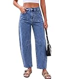 GRAPENT Comfy Jeans for Women Womens Western Jeans Denim Pants for Women Midnight Blue Medium US Size 8-10
