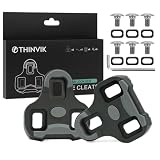 Thinvik Tacchette da Bici Grip per Look Keo Pedali Scarpe da Ciclismo con Design Antiscivolo per Bici da Corsa 0°-Grigio
