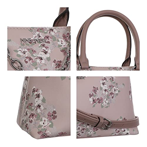 Nine West Judilee Satchel Buff Floral One Size #TOP5