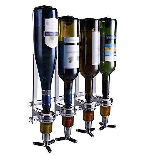 HAPYFMSHI Wall-Mounted House Liquor Dispenser | Alcohol Station Cocktail Tap, Push-Release Valves, Home Bar, Man Cave | Easy Assemble - Wooden Board NOT Included (4 Bottle) by HAPYFMSHI - Image 8